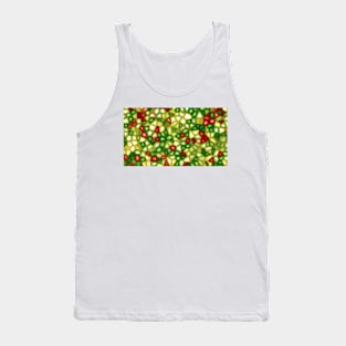 Green and Red Abstract Texture Tank Top